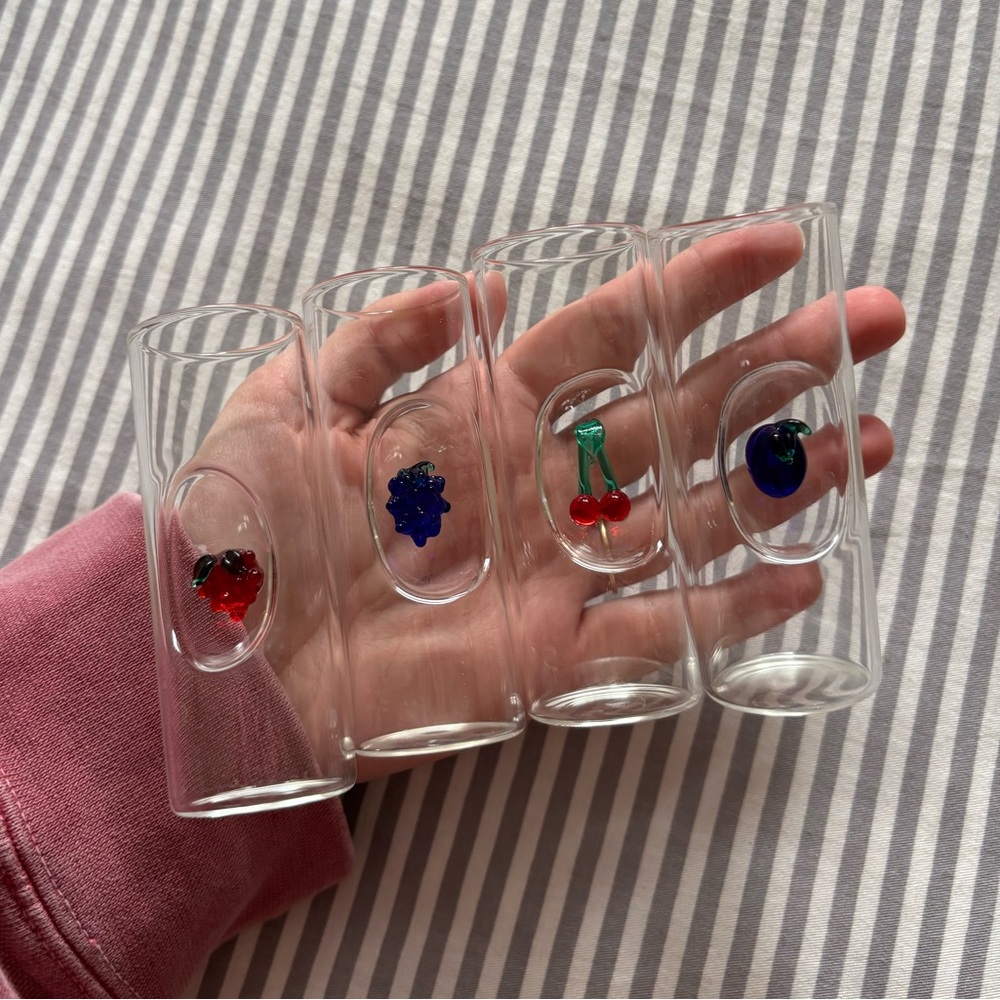 *SOLD* Vintage Fruit Shot Glasses